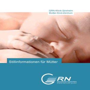 Stillinformationen für Mütter - GRN Gesundheitszentren Rhein