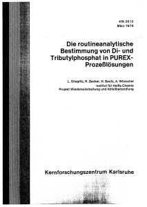 und Tributylphosphat in PUREX