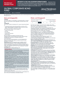 global corporate bond fund - Janus Henderson Investors