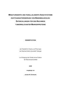 miniaturisierte und parallelisierte assaysysteme zur