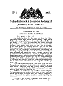 Verhandlungen der1 1 geologischen Reichsanstalt.