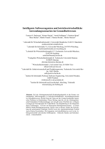 Intelligente Softwareagenten und betriebswirtschaftliche