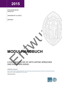 Modulhandbuch - Universität zu Köln