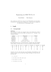 Ergänzung zur HMI¨UB Nr.1-6