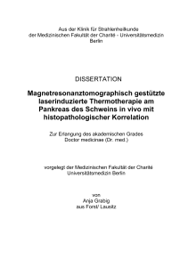 Magnetresonanztomographisch gestützte laserinduzierte