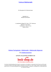 Vorkurs Mathematik - Beck-Shop