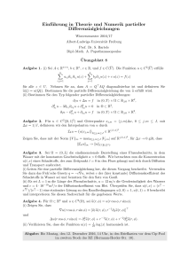 Einführung in Theorie und Numerik partieller Differenzialgleichungen