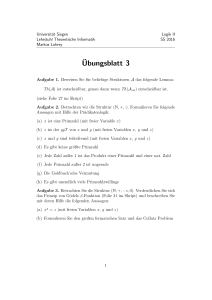 ¨Ubungsblatt 3