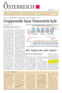 Grippewelle lässt Österreich kalt