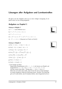 Lösungen aller Aufgaben und Lernkontrollen