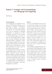 Kapitel 2 | Geologie und Geomorphologie von Obergurgl und