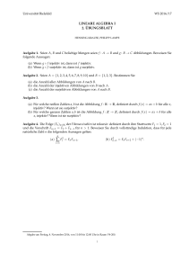 lineare algebra i 2. ¨ubungsblatt