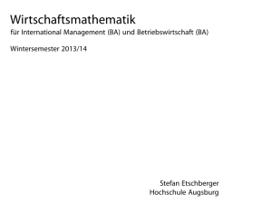 für International Management (BA) und Betriebswirtschaft (BA)