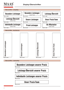 Display-Überschriften