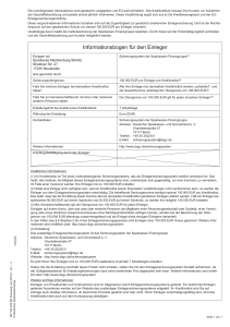 Informationsbogen für den Einleger - Sparkasse Mecklenburg