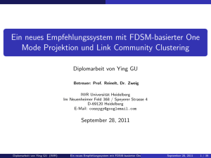 Ein neues Empfehlungssystem mit FDSM-basierter