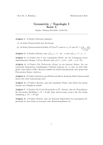 Geometrie / Topologie I Serie 5