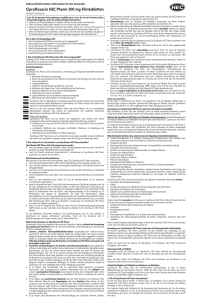 Ciprofloxacin HEC Pharm 500 mg Filmtabletten