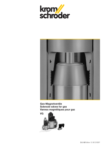 Gas-Magnetventile Solenoid valves for gas Vannes magnétiques