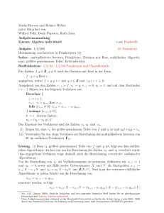 Lineare Algebra individuell - Humboldt
