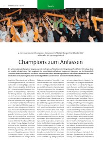 Champions zum Anfassen