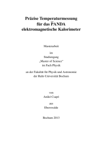 Präzise Temperaturmessung für das PANDA