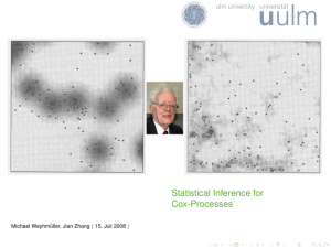 Statistical Inference for Cox-Processes