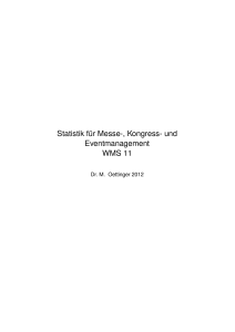 Statistik für Messe-, Kongress- und - Oettinger