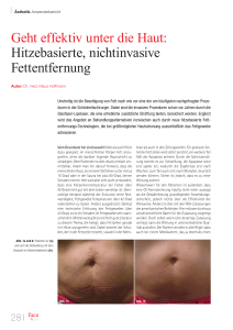 Geht effektiv unter die Haut: Hitzebasierte