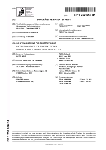 SCHUTZANORDNUNG FÜR SCHOTTKY-DIODE