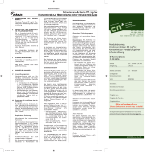 Irinotecan-Actavis 20 mg/ml Konzentrat zur Herstellung einer