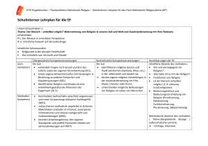 Schulinterner Lehrplan für die EF - Aggertal