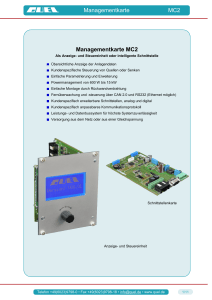 Managementkarte MC2 Managementkarte MC2