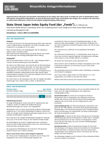 State Street Japan Index Equity Fund I Shares