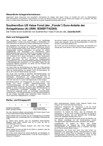 Key Investor Information - SouthernSun Asset Management