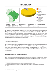 brasilien - Religionsfreiheit weltweit