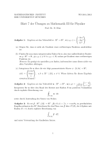 Blatt 7 der¨Ubungen zu Mathematik III für Physiker
