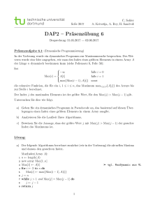 DAP2 Präsenzübung 6 - TU Dortmund, Informatik 2