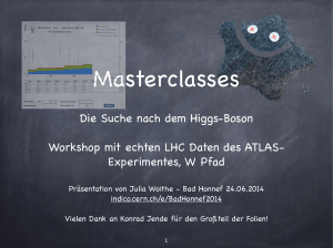 Die Suche nach dem Higgs-Boson Workshop mit