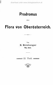 Prodromus Flora von Oberösterreich.