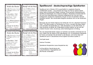 Spellbound - deutschsprachige Spielkarten