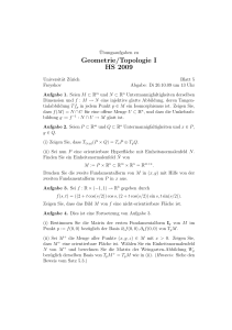 Geometrie/Topologie I HS 2009