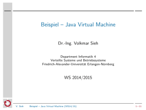 Beispiel – Java Virtual Machine