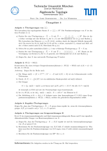 Technische Universität München Algebraische Topologie