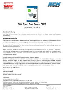 SCM Smart Card Reader PLUS - SCM PC