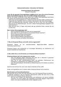 Gebrauchsinformation: Information für Patienten Omeprazol Biosan