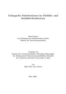 Gekoppelte Substitutionen im Melilith- und Sodalith