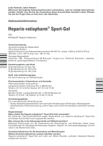 Heparin Ratiopharm Sport Gel