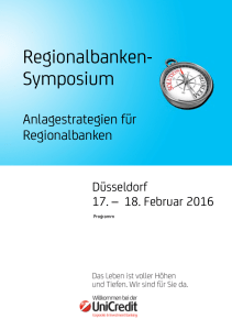 Regionalbanken- Symposium