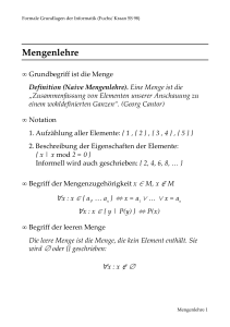 Mengenlehre